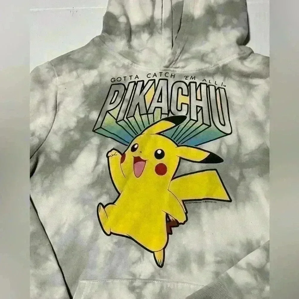 Pokémon Pikachu Gotta Catch 'Em All Youth S 14/16 Pullover Hoodie‎ streetwear